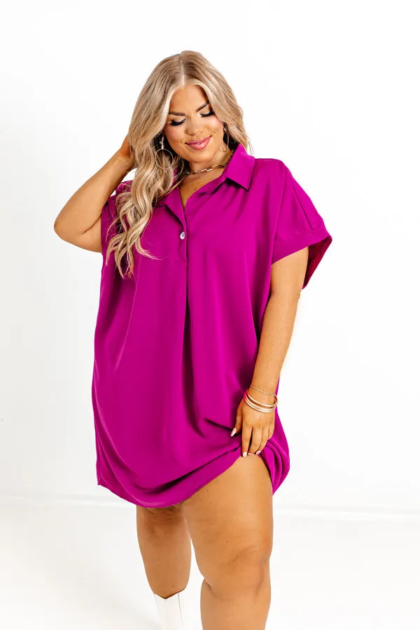 Effortless Radiance Shift Dress in Orchid Curves sold by Impressions product image thumbnail 3