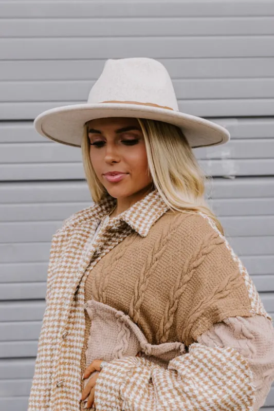 Sweet Charisma Felt Fedora In Birch sold by Impressions