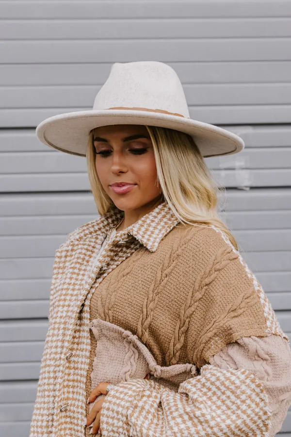 Sweet Charisma Felt Fedora In Birch sold by Impressions