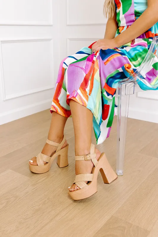 The Summer Woven Platform Heel sold by Impressions