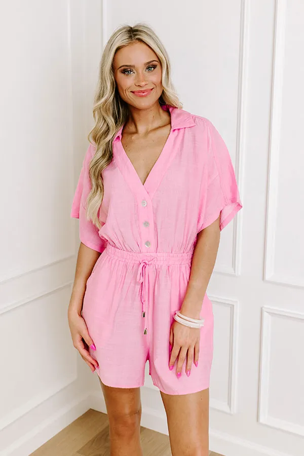 Colorful Coastline Romper in Pink sold by Impressions product image thumbnail 5