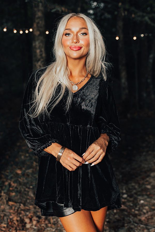 Winding Roads Velvet Babydoll Top sold by Impressions product image thumbnail 4