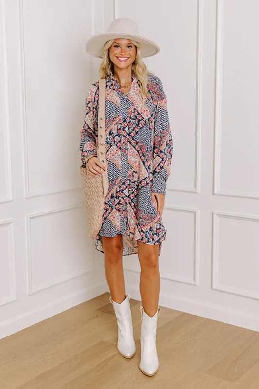 Chime In Floral Mini Dress sold by Impressions