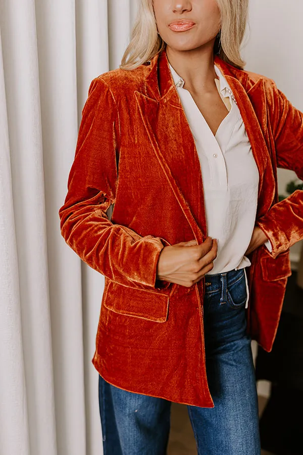 Downtown Happy Hour Velvet Blazer sold by Impressions product image thumbnail 3