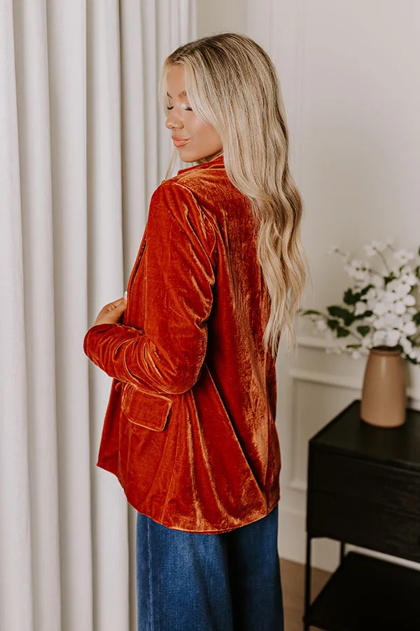 Downtown Happy Hour Velvet Blazer sold by Impressions product image thumbnail 4