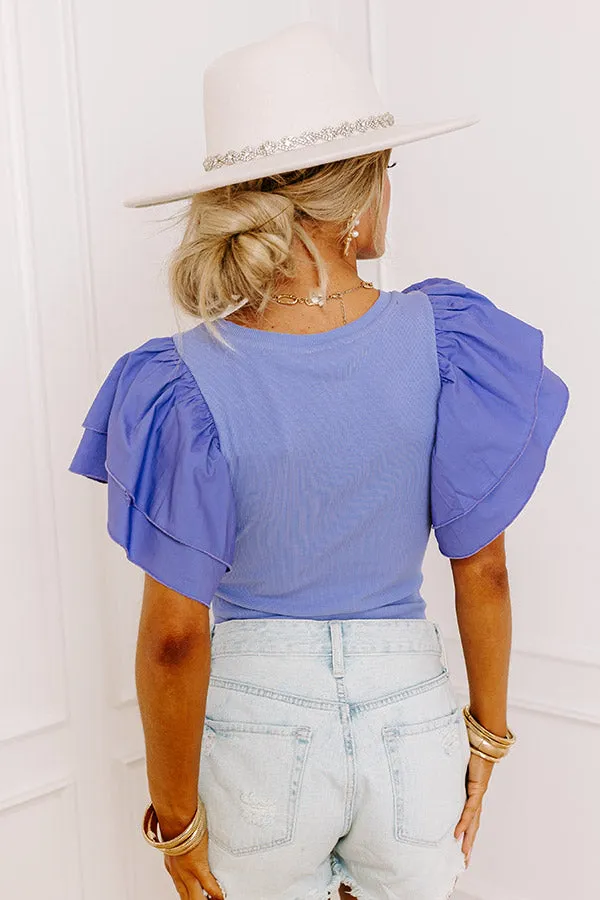 Keen On You Bodysuit in Periwinkle sold by Impressions product image thumbnail 2