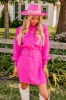 Slow Mornings Sweater Dress in Hot Pink sold by Impressions