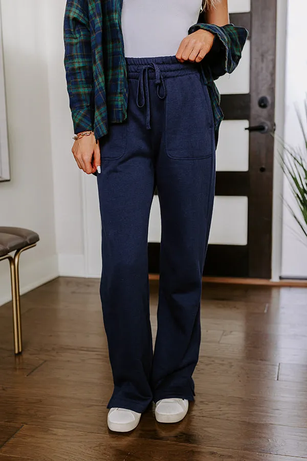 Coffee Run Cutie Straight Leg Pants in Navy sold by Impressions product image thumbnail 3