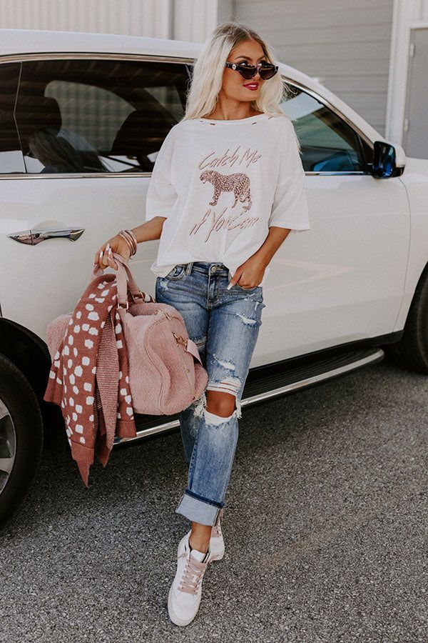 Catch Me If You Can Distressed Graphic Tee sold by Impressions