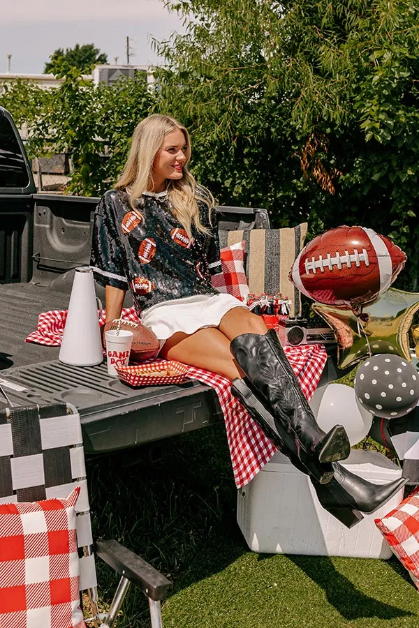 Kickoff Season Sequin Top in Black sold by Impressions product image thumbnail 2