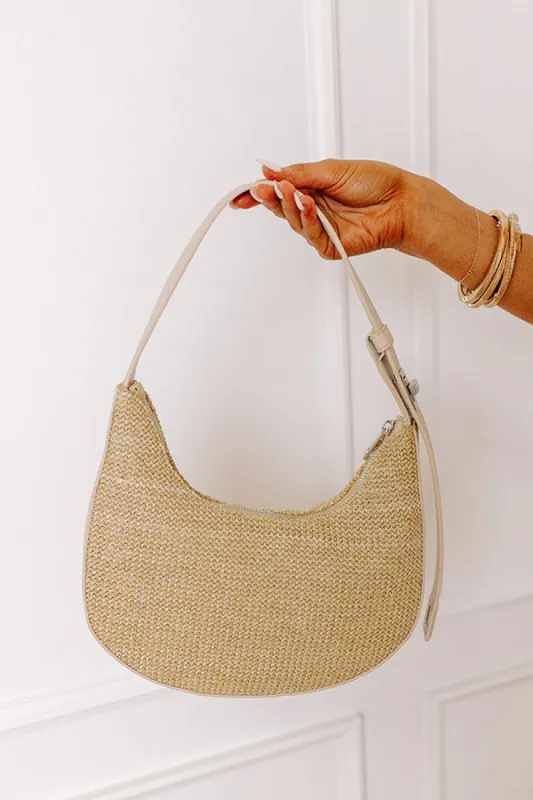 The Luna Spring Woven Purse in Natural sold by Impressions