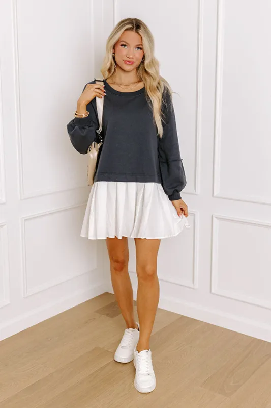 Cool Breeze Mini Dress in Dark Navy sold by Impressions