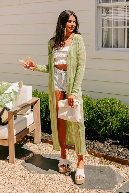 Barbados Bound Distressed Duster Cardigan sold by Impressions