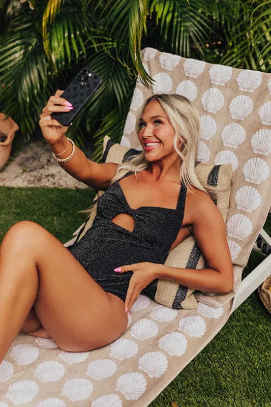 Poolside Glam Shimmer One Piece Swimsuit sold by Impressions