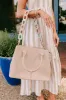 Uptown Cafe Faux Leather Tote in Iced Latte sold by Impressions