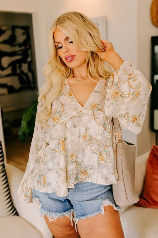 Sweetest Anticipation Floral Top Curves sold by Impressions