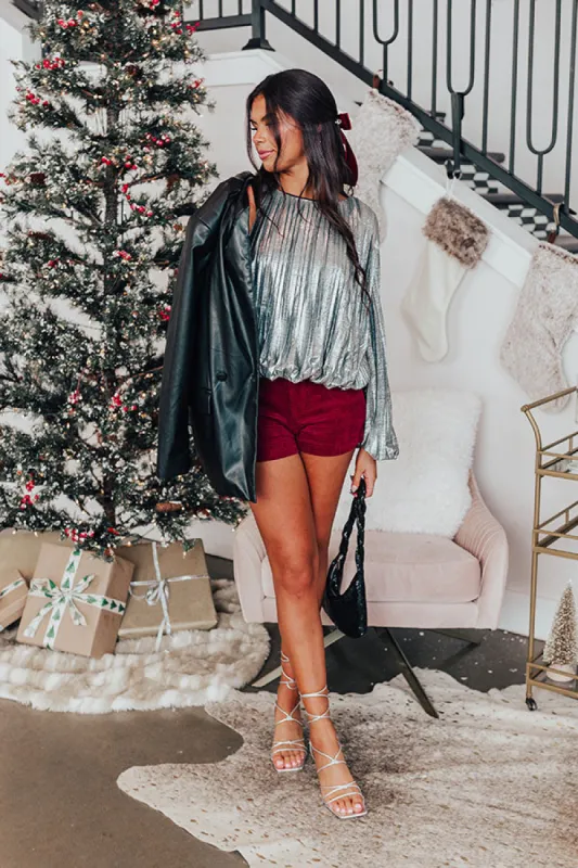 NYC Lights Pleated Top sold by Impressions