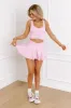 Always On The Move Athletic Skort in Pink sold by Impressions