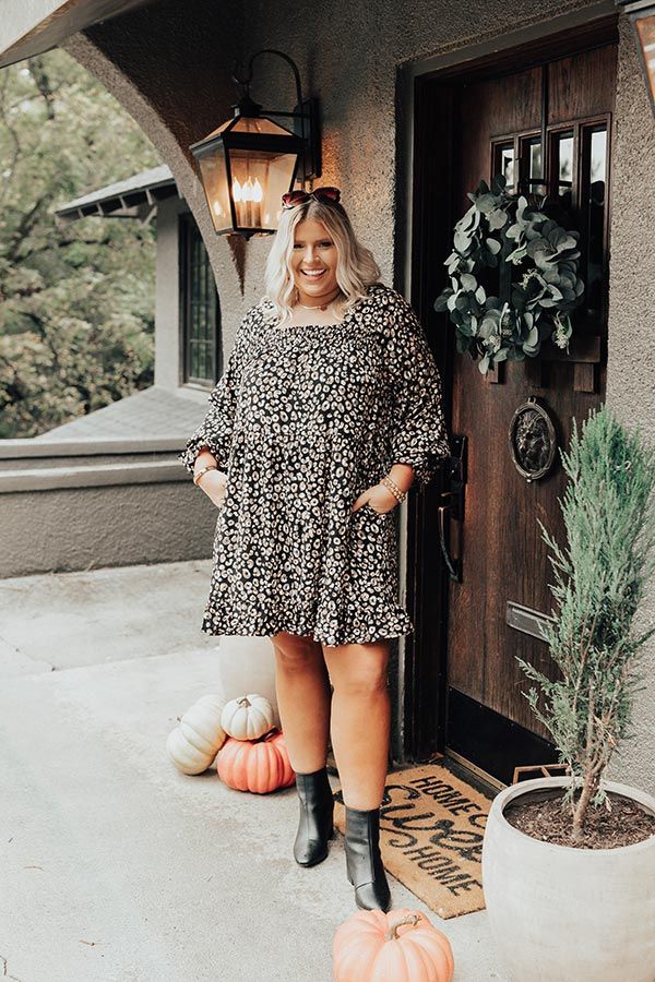 Everybody's Dancing Leopard Shift Dress Curves sold by Impressions product image thumbnail 4