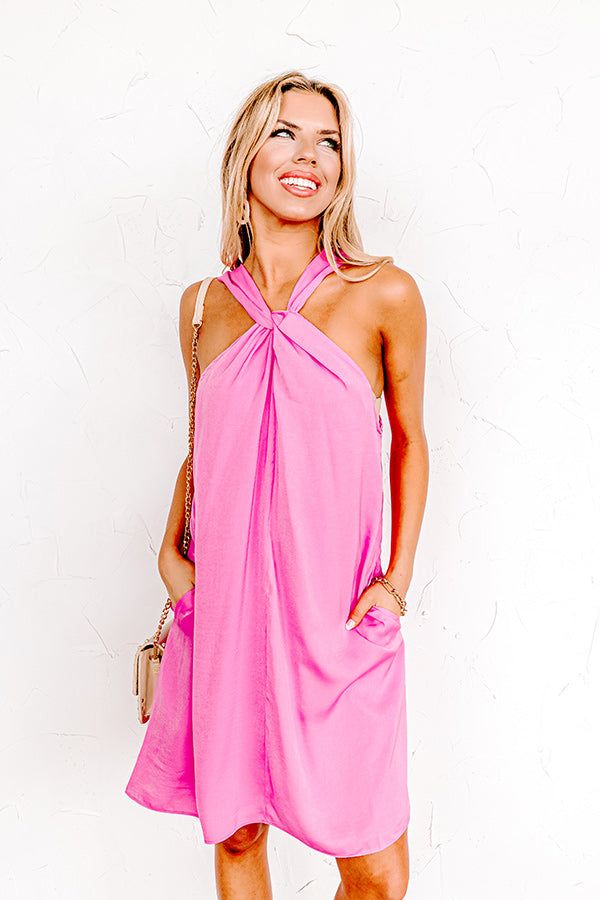 NYC Dreams Mini Dress in Bubblegum Pink sold by Impressions product image thumbnail 2