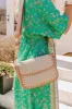 Vacay Ready Woven Crossbody in Iced Latte sold by Impressions