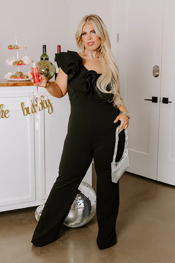 Best Party Ever Ruffle Jumpsuit Curves sold by Impressions
