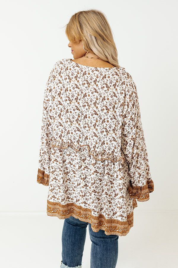 Sweet Distraction Paisley Babydoll Top Curves sold by Impressions product image thumbnail 4