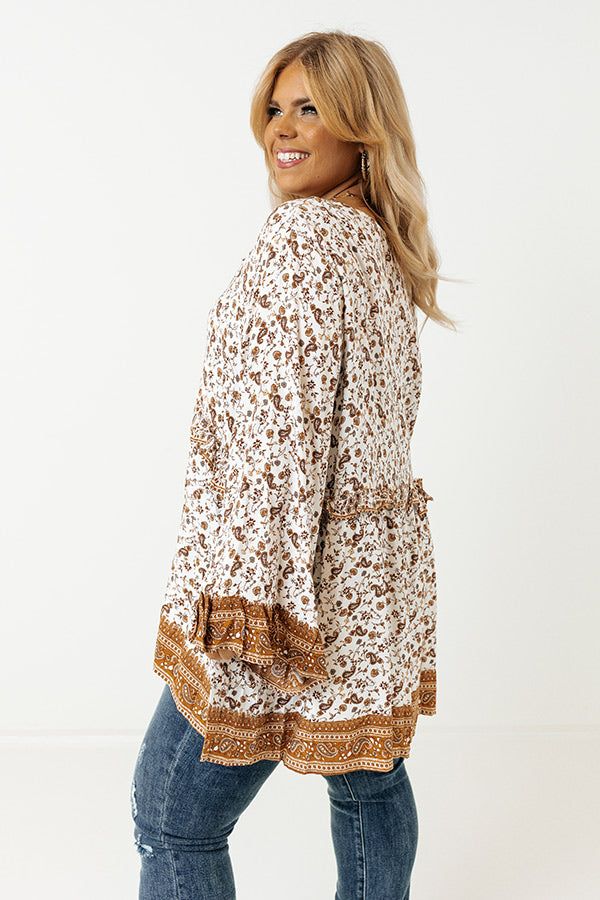 Sweet Distraction Paisley Babydoll Top Curves sold by Impressions product image thumbnail 3