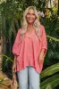 Sun-Kissed Sands Shift Top In Coral sold by Impressions