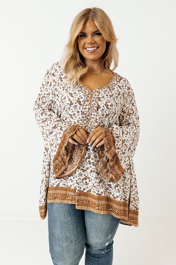 Sweet Distraction Paisley Babydoll Top Curves sold by Impressions product image thumbnail 2