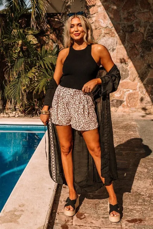 Confident Energy High Waist Leopard Shorts sold by Impressions