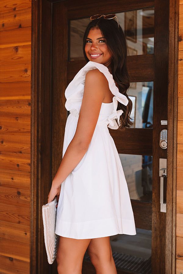 Happiness On The Way Mini Dress In White sold by Impressions product image thumbnail 3