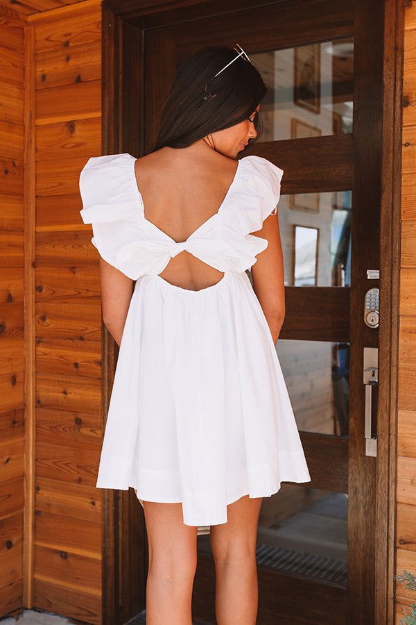 Happiness On The Way Mini Dress In White sold by Impressions product image thumbnail 4