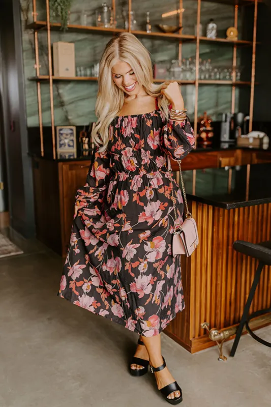 Napa Valley Stroll Floral Midi Curves sold by Impressions