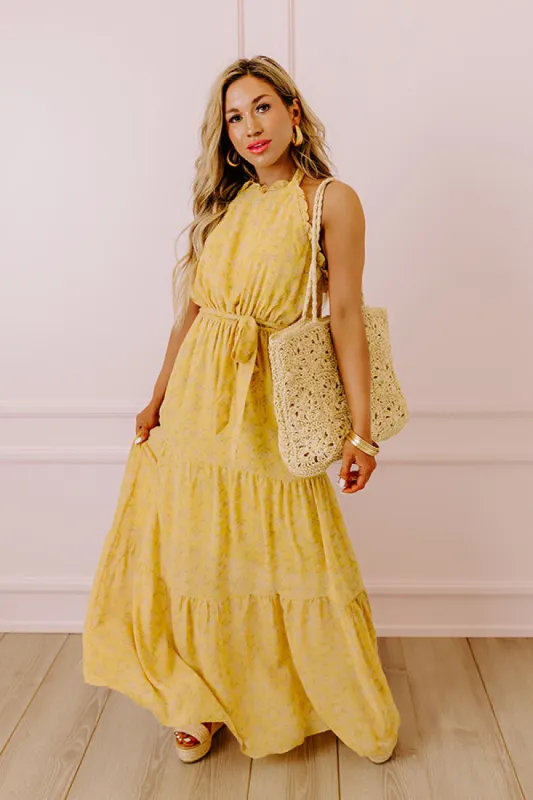 Honeymoon Happiness Maxi Dress In Primrose Yellow sold by Impressions