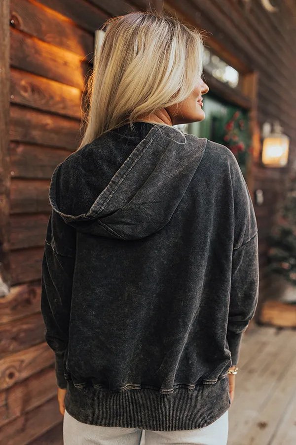 Fireside Comfort Mineral Wash Hoodie In Vintage Black sold by Impressions product image thumbnail 2