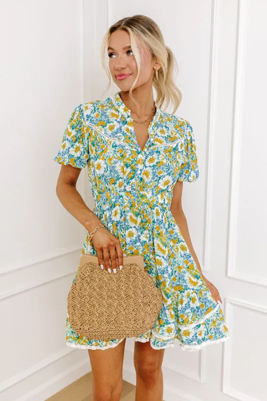 Nashville Brunch Floral Mini Dress sold by Impressions