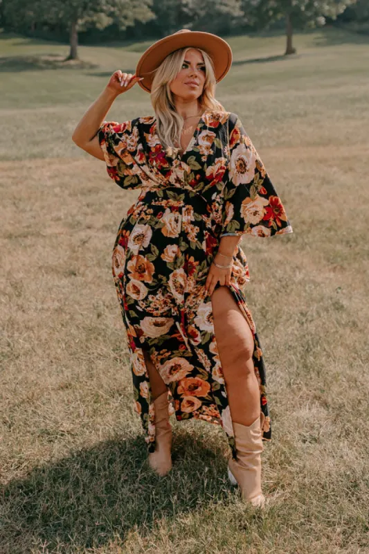 Room To Bloom Floral Maxi Dress Curves sold by Impressions