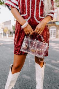Hard To Forget You Embellished Clear Crossbody sold by Impressions