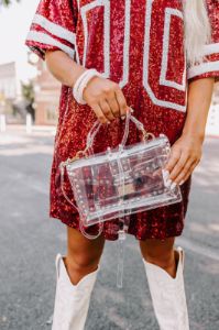 Hard To Forget You Embellished Clear Crossbody sold by Impressions