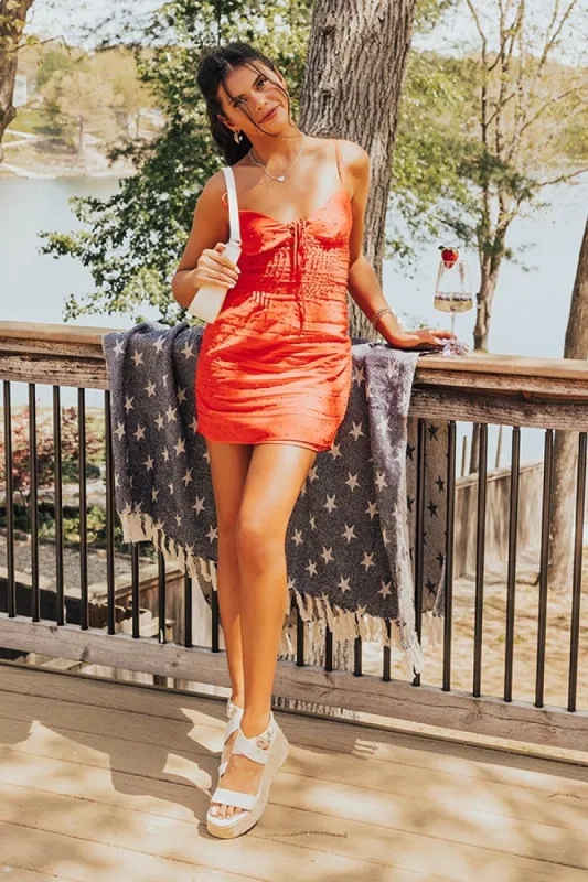 Feeling Chic Mini Dress in Red sold by Impressions