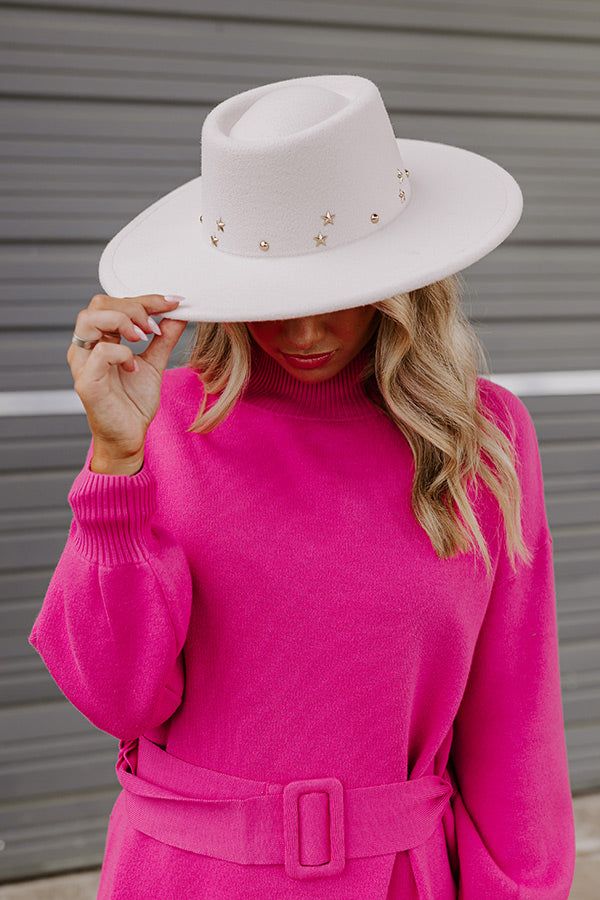 Enchanted To Meet You Felt Fedora In Ivory sold by Impressions