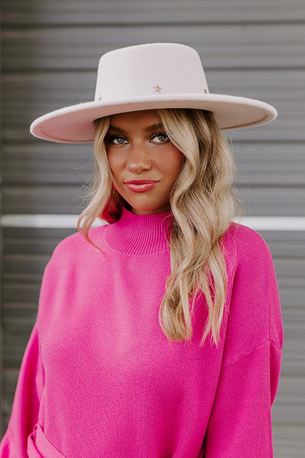 Enchanted To Meet You Felt Fedora In Ivory sold by Impressions product image thumbnail 2