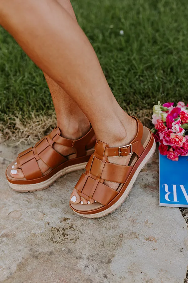 The Frankie Faux Leather Espadrille in Brown sold by Impressions product image thumbnail 2