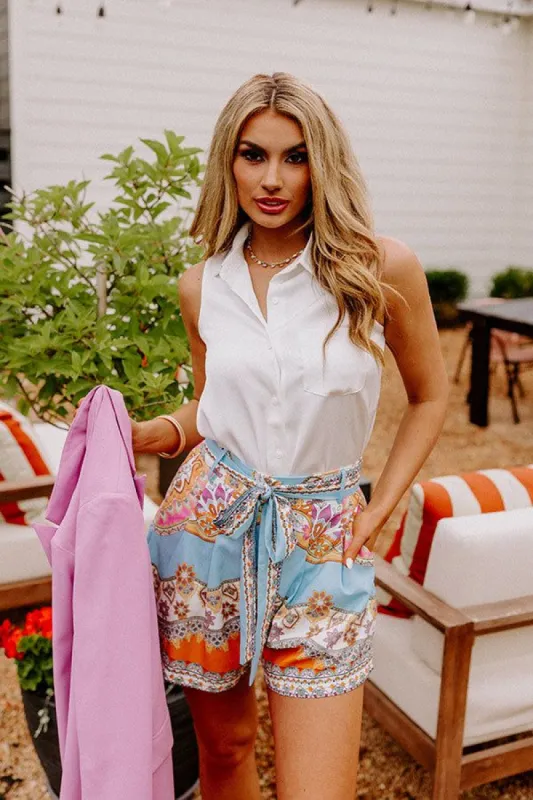 Martini Nights Shift Top In White sold by Impressions