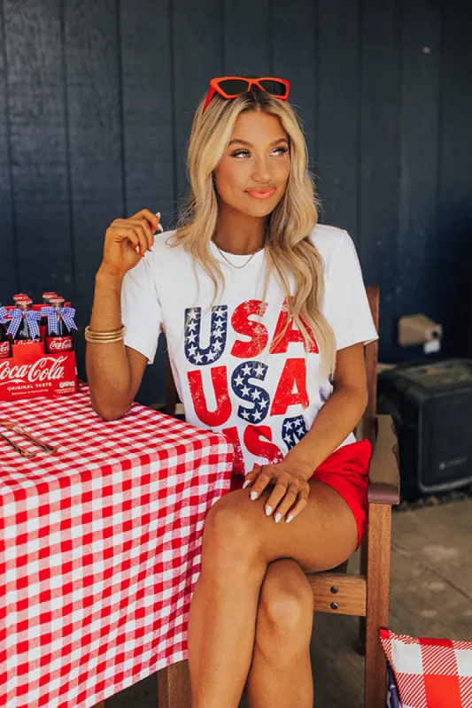 USA Stars Graphic Tee sold by Impressions