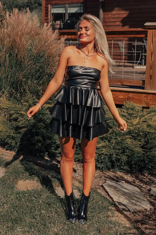 Legacy Of Luxury Faux Leather Mini Dress sold by Impressions