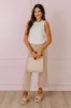 Just USA Wren High Waist Straight Leg Jean in Latte sold by Impressions