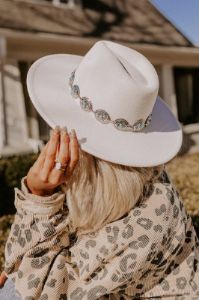 Countryside Retreat Felt Fedora in Ivory sold by Impressions