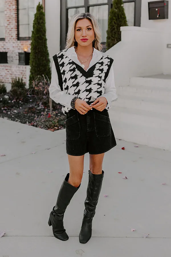 Seasonal Warmth Houndstooth Sweater Vest sold by Impressions product image thumbnail 2